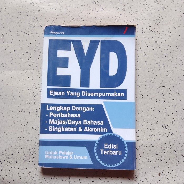 Buku Bahasa EYD Edisi Terbaru