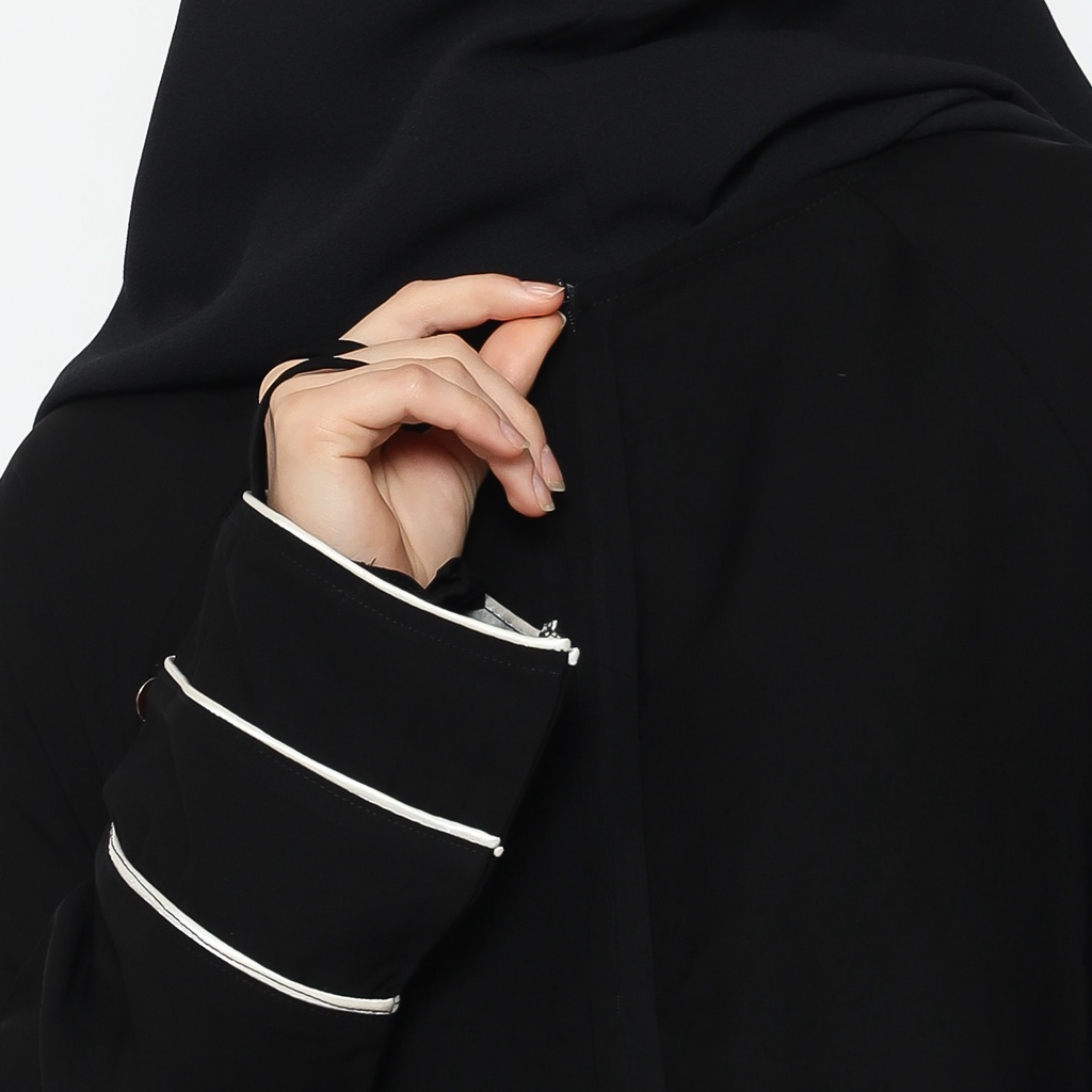 Allev Gamis Wanita Afrin Dress - Hitam-3