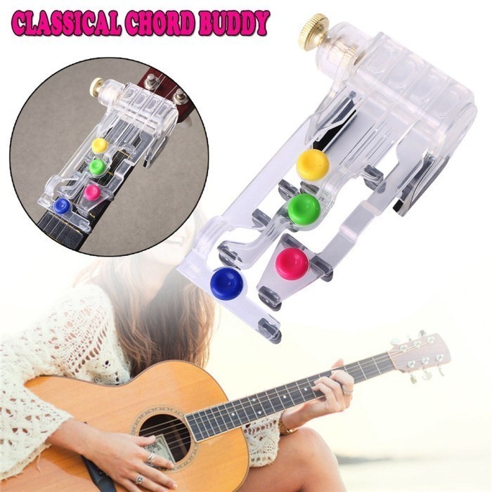 Chord Buddy Alat Bantu Belajar Gitar Akustik Electric Guitar Lear Tabs