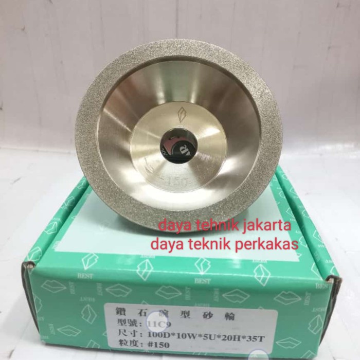 kikir mangkok diamond 4" #150 / diamond asah cup 4" / Asahan mangkok vj ori