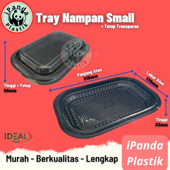 Mika Nampan Sedang / Tray Nampan Plastik M IDEAL @10 Pcs
