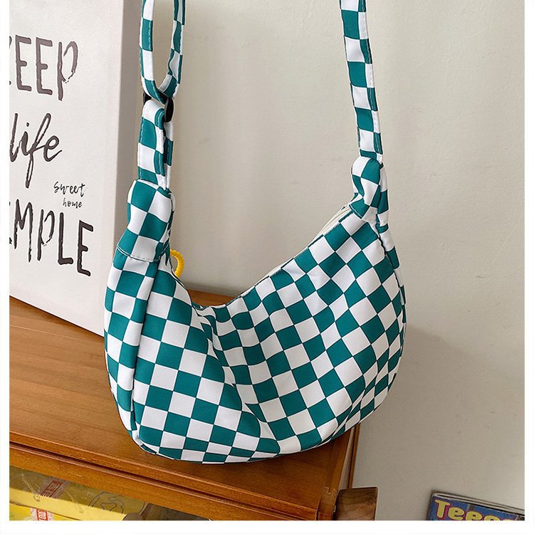 DOROTHY Tas Selempang Motif Catur Sling bag Bahu Catur Bag lucu Wanita Checkerboard Shoulder Bag Korean Style  Chikoisme