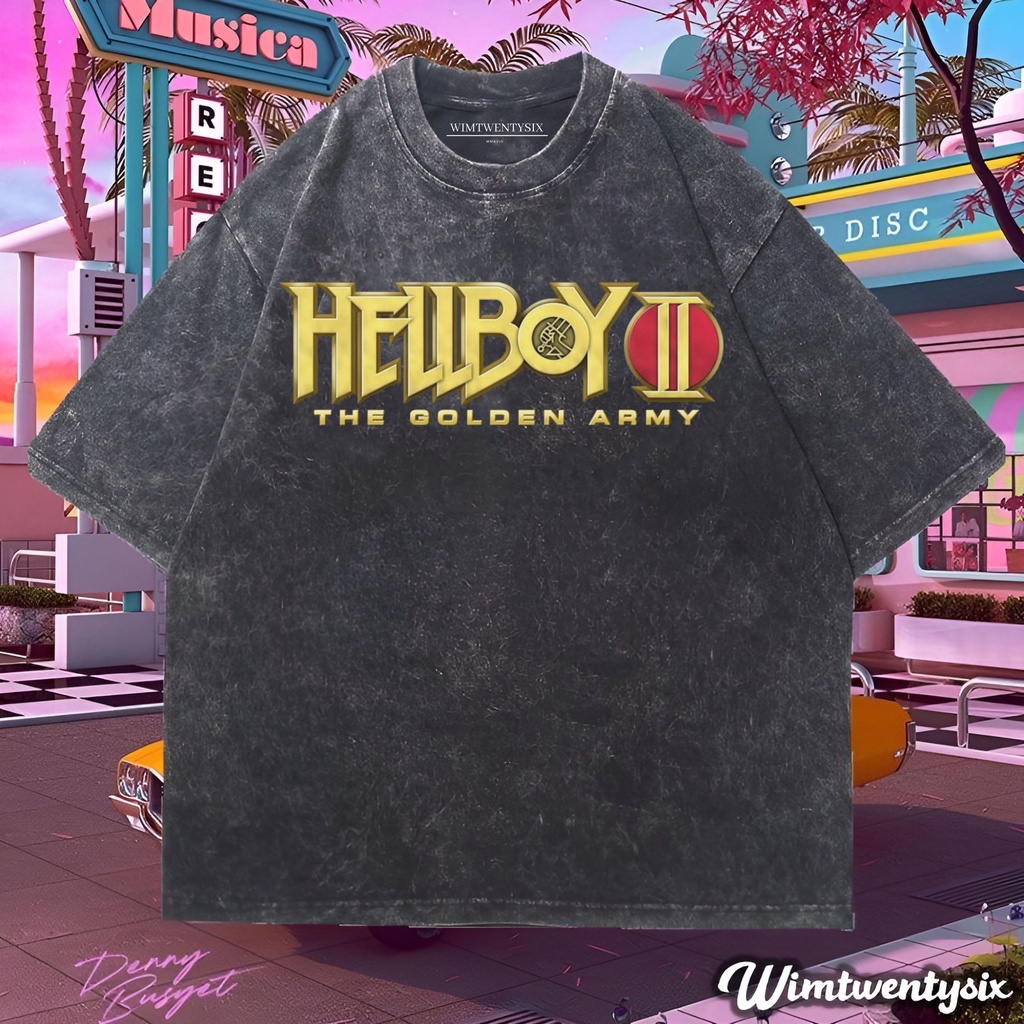Wimtwentysix “hellboy the golden army” kaos oversized washing | vintage tee