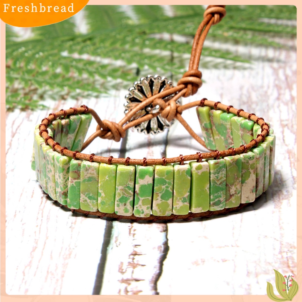 &lt; Freshbread &gt; Adjustable Handmade Wanita Gelang Tali Kuat Warna-Warni Alami Shell Anyaman Gelang Aksesoris Perhiasan