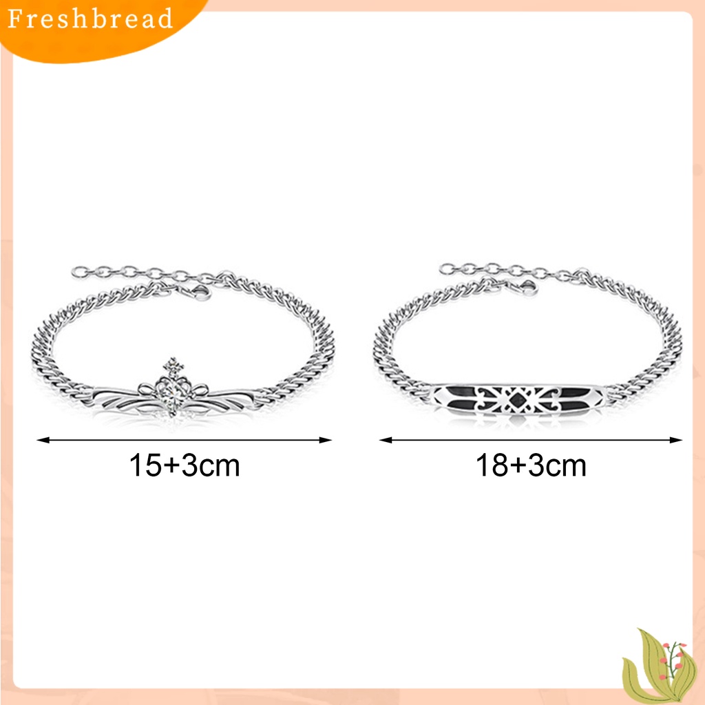 &lt; Freshbread &gt; Gelang Pasangan Ramah Kulit Adjustable Tembaga Permukaan Glossy Ladies Casual Bracelet Untuk Anak Perempuan