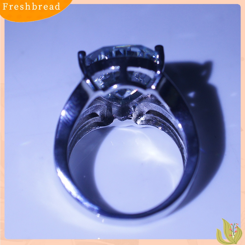 &lt; Freshbread &gt; Wanita Fashion Berlian Imitasi Tetesan Air Cincin Pesta Club Bentuk Bunga Perhiasan Hadiah