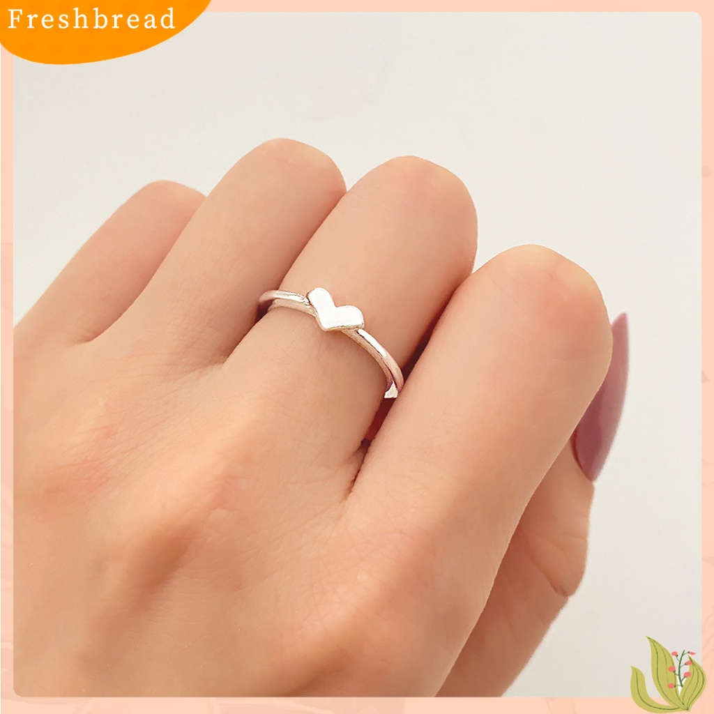 &lt; Freshbread &gt; 1pasang Finger Circlet Warna Solid Romantis Good-looking Matching Women Circlet Set Untuk Hadiah