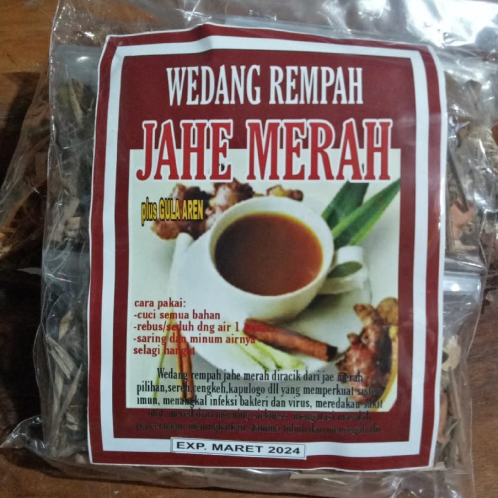 

Wedang Rempah Jahe Merah Minuman Jamu Herbal Tradisional Pegal Linu