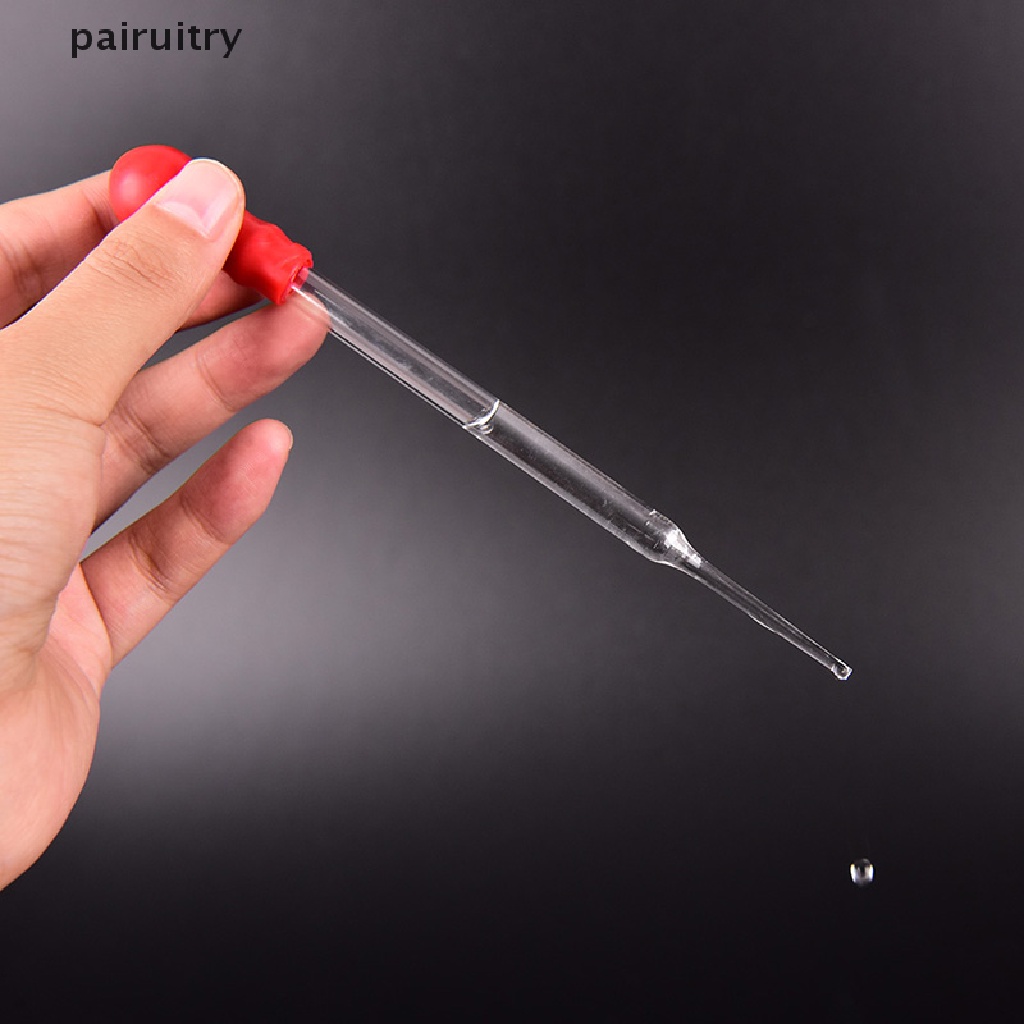 Prt 2Pcs Pipet Kaca Kepala Karet Pipet Pipet Lab Glassware Alat Untuk Tes Dokter Hewan PRT