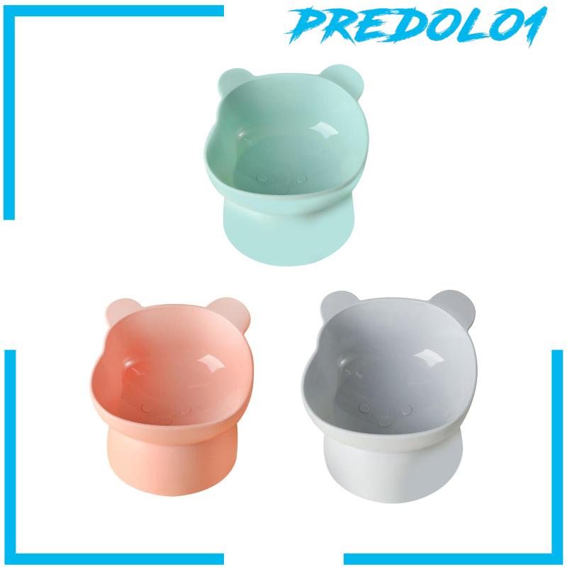[Predolo1] Mangkuk Kucing Angkat Kucing Indoor Pelindung Leher Ringan Lucu Untuk Kitty