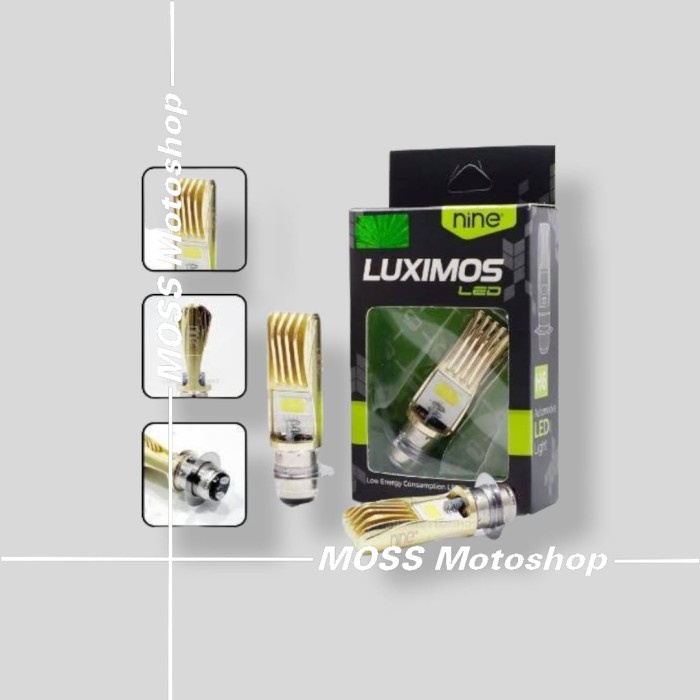 LAMPU LED MOTOR BEBEK MATIC LUXIMOS H4 AC DC PUTIH SUPER TERANG