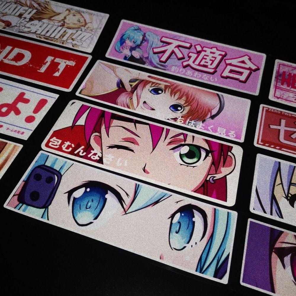 Lanfy Loli Beauty Stiker Tahan Air Kartun Aksesoris Anime Motor Dekorasi Mobil Vinyl Sticker Mobil Decal