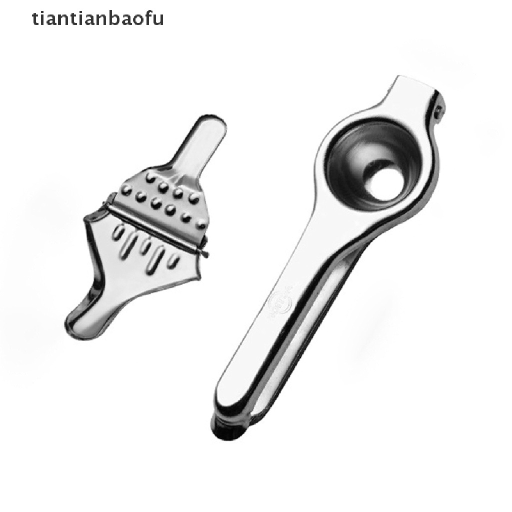 [tiantianbaofu] Lemon Squeezer Lemon Manual Press Stainless Steel Alat Peras Jeruk Genggam Butik