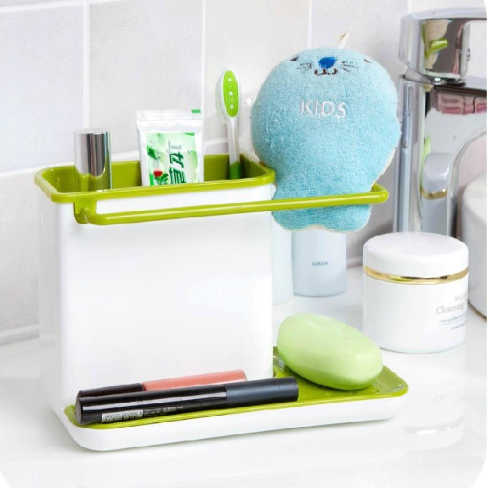 Populer Drain Storage Rack PP Utensils Holder Alat Dapur Rak Dapur