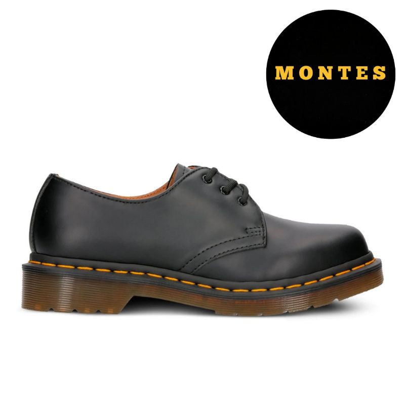 SEPATU DR MARTENS 1461 BLACK SMOOTH 3 EYE ORIGINAL