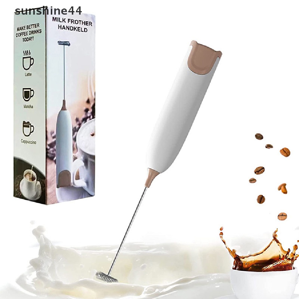 Sunshine Electric Milk Frother Minuman Dapur Foamer Whisk Pengaduk Pengocok Telur ID