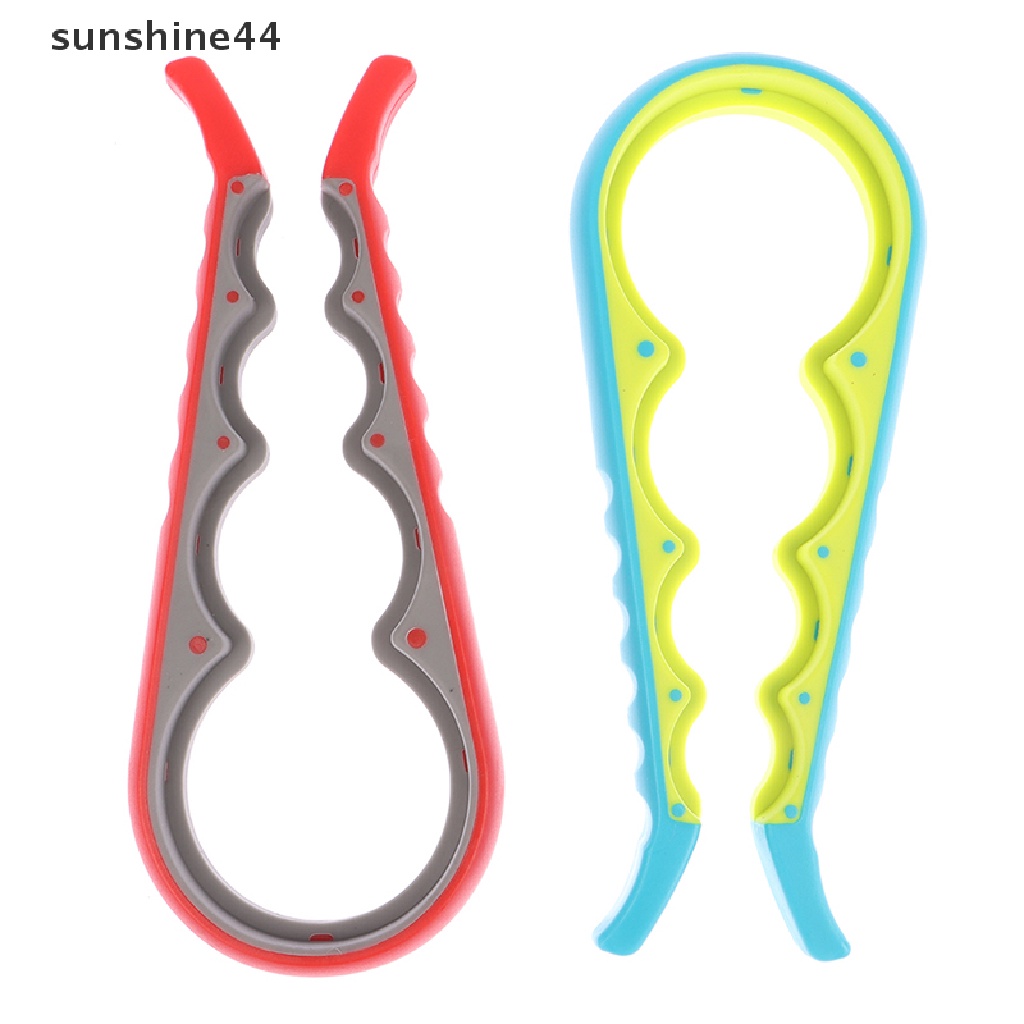 Sunshine Jar Opener Easy Grip Wrench Pembuka Tutup Botol Bir Praktis Lid Twist Off Tools ID