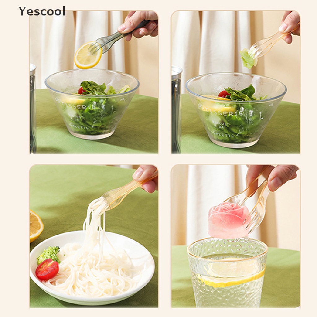 Yescool 20Pcs/Box Kreatif Buah Garpu Klip 2-in-1 Penghapusan Kue Klip Dessert Fork ID