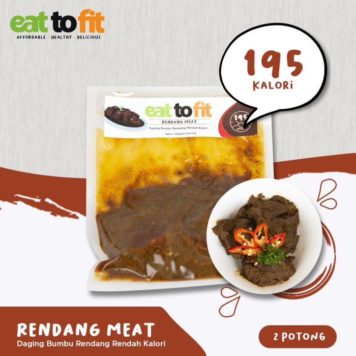 FROZEN FOOD RENDANG SIAP MAKAN SIAP MASAK - MAKANAN SEHAT KELUARGA RENDANG MEAT EAT TO FIT