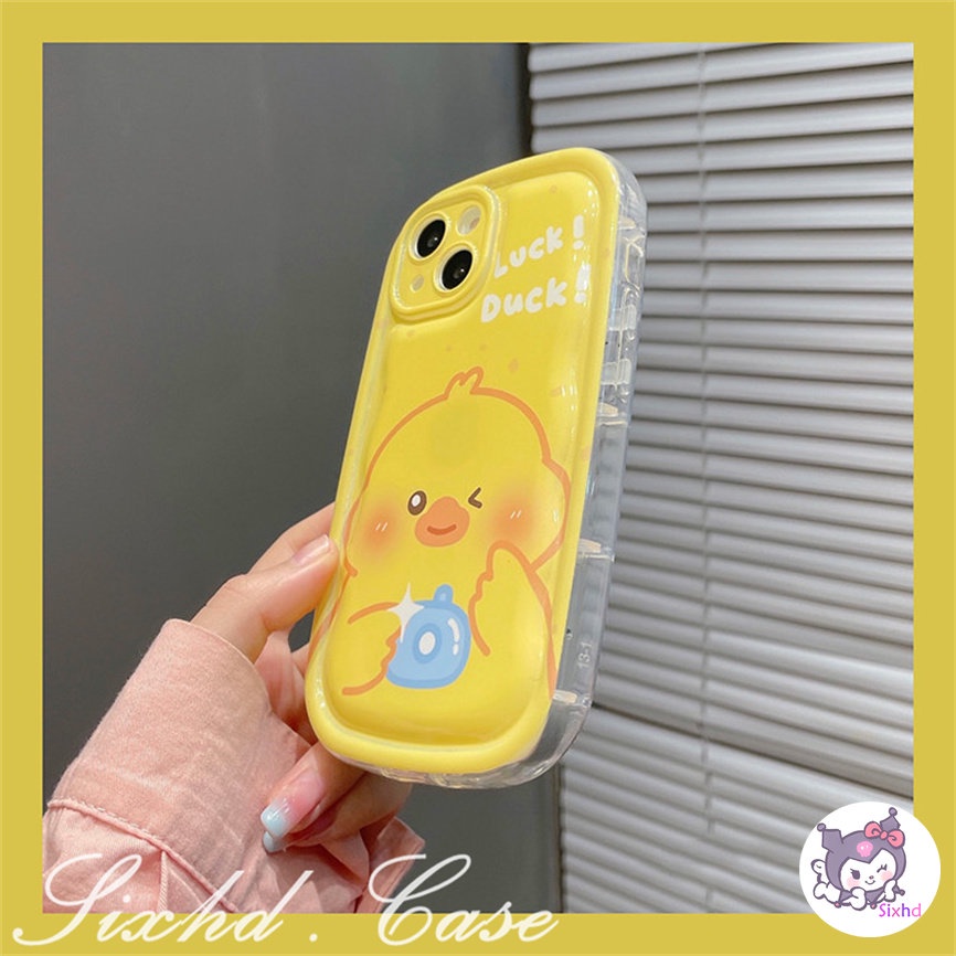 Untuk Samsung A23 A04 A03 A14 A13 A12 A22 A50 A50s A30s A32 A11 A54 A51 A52 A52s A72 M11 M22 M32 Mode Tinggi Ins Bebek Kuning AirBag Case Lembut TPU Shockproof Pelindung Cover