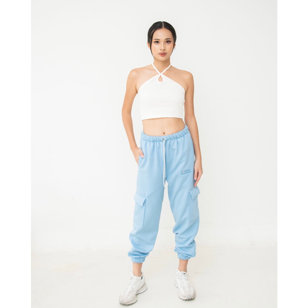 Aretha jogger cargo bordir | Aesthete yourlife