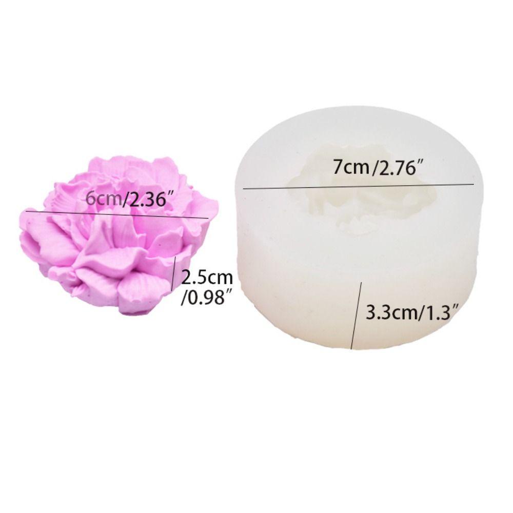 [Elegan] Cetakan Sabun Carnation Tembus 3D Dekorasi Kue Mudah Bersih Untuk Membuat Fondant Bunga Scented Candle Cetakan Bunga