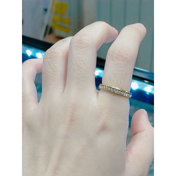 Murah Aja!!Cincin titanium full mata keliling