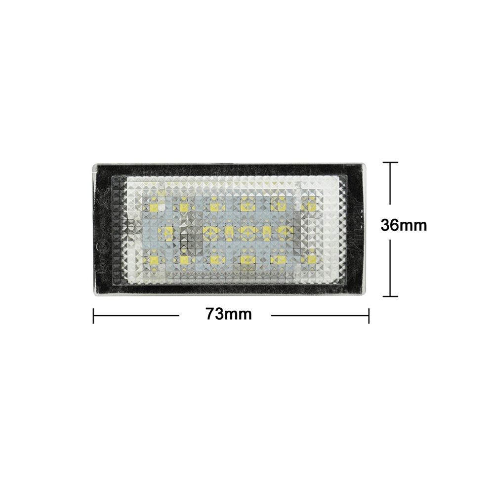 2pcs Lampu Plat Nomor Plat LED Putih Lampu Untuk BMW 3-Series E46 2pintu Coupe 316ci 318ci 325ci 320cd 330cd 1998-2003