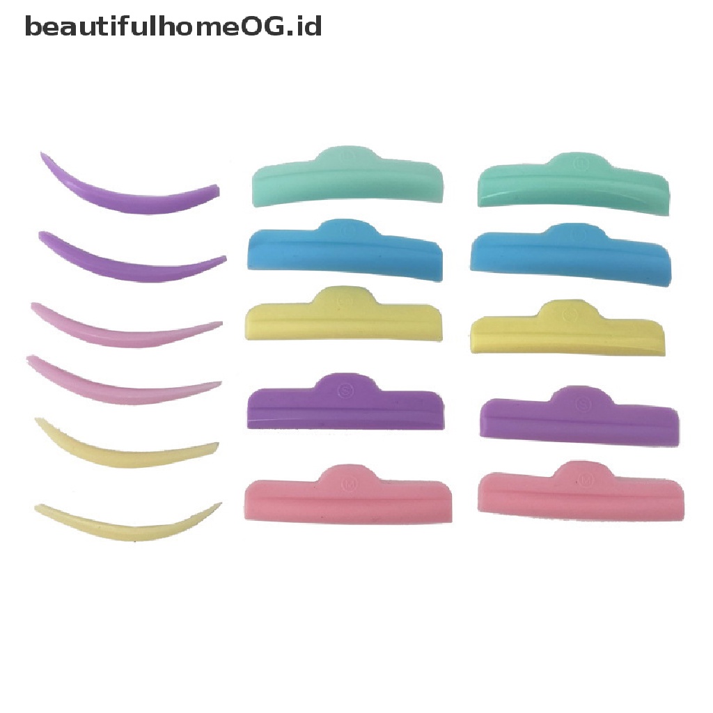 // Lebaran// 3 /5 /8Pasang Lash Lift Lifg Curlers Curl Silicone Shields Pads Reusable Perm **