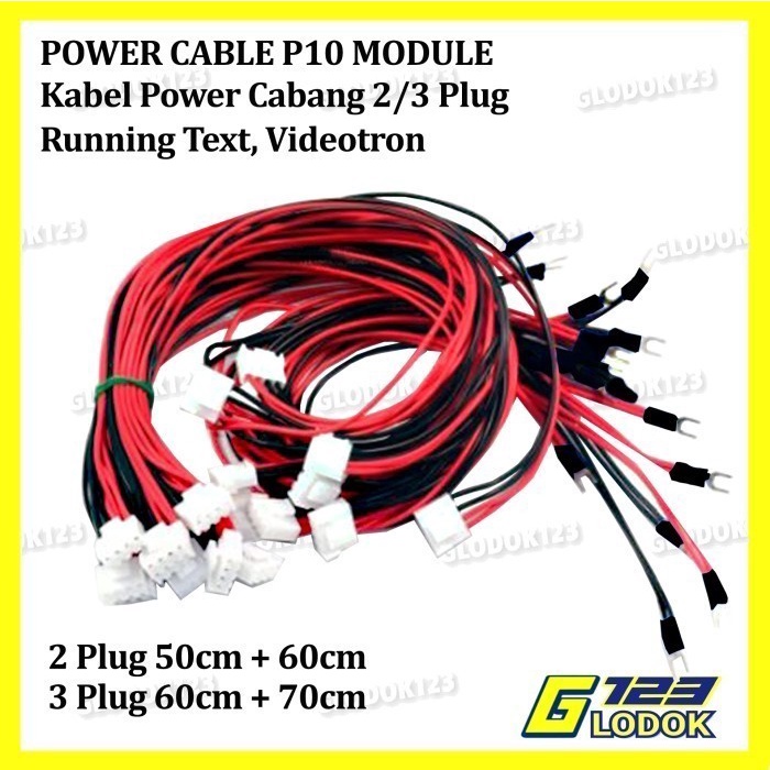 Kabel Power Panel Module Modul LED P10 Running Text SMD 2 3 4 Plug