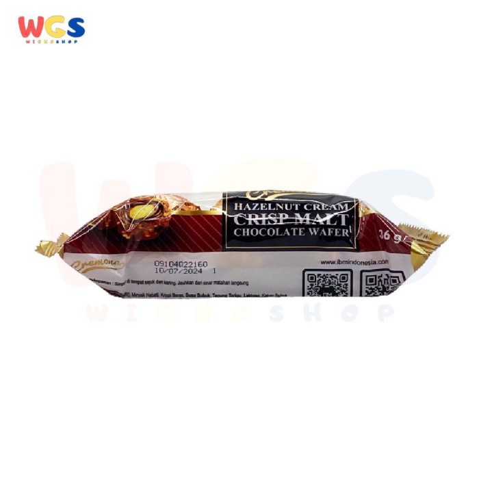 Cremona Hazelnut Cream Crisp Malt Chocolate Wafer 3 x 12,5gr