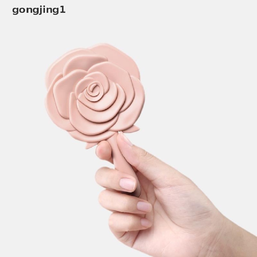 Ggg Kaca Rias Genggam Vintage Rose Kaca Rias Cermin Tangan Pocket Mirror ID