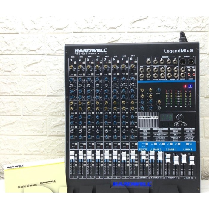 MIXER HARDWELL LEGENDMIX 8 Legenmix 8 channel  Reverb ORIGINAL