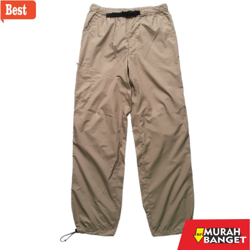 Celana olahraga terbaru- CELANA TRAINING PARASUT GORPCORE UNIQLO PRELOVED