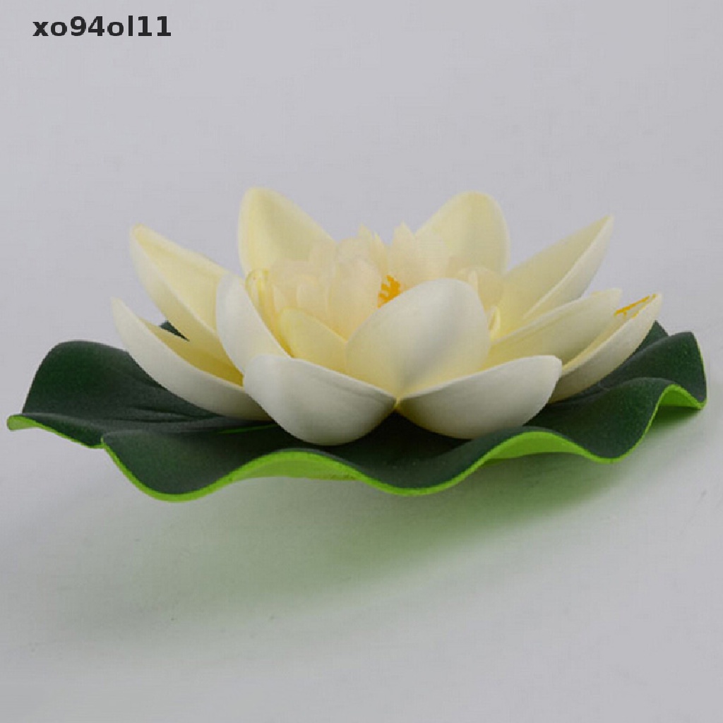 Xo Hotsale DIY Artificial Water Lotus Floag Bunga Ikan SPA Kolam Tanaman Deco OL