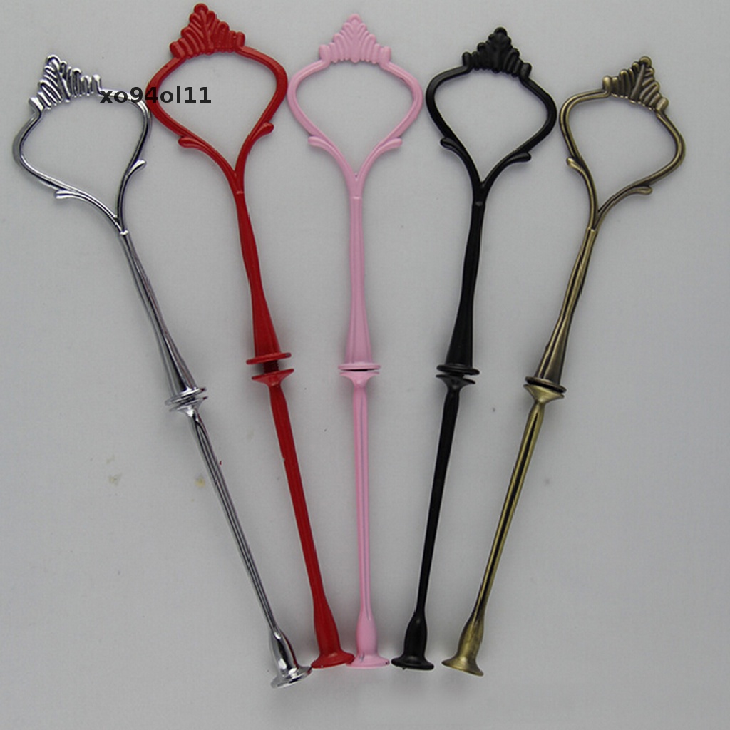 Xo 1set Piring Kue 3atau 2tingkat Stand Handle Fitg Hardware Rod Plate Stand OL