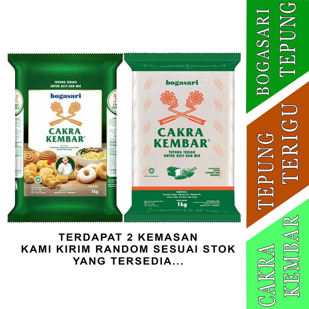 

TEPUNG TERIGU BOGASARI CAKRA KEMBAR 1kg