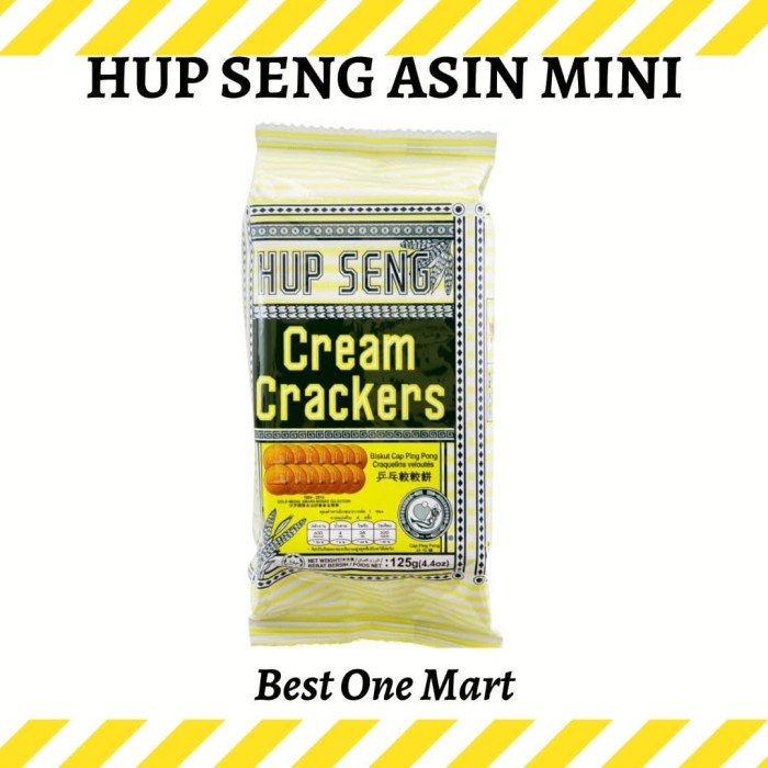 

Biskuit Hupseng Asin Mini / Hup Seng Cream Crackers Cap Ping Pong