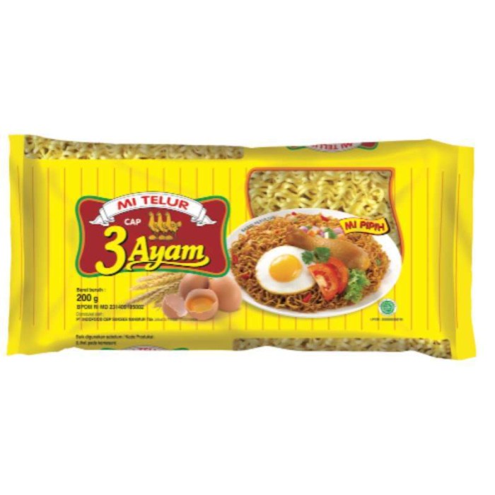 

3 Ayam Mie Telor Kuning - 1 Piece - OBOR FOOD