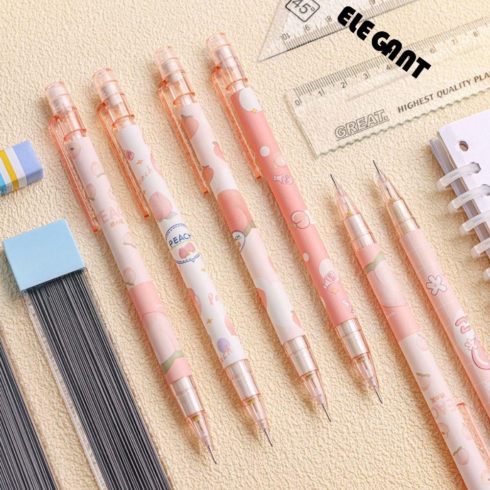 [Elegan] Pensil Mekanik Isi Ulang Siswa Press Perlengkapan Kantor Sekolah Menulis Alat Tulis Sketching Pencils