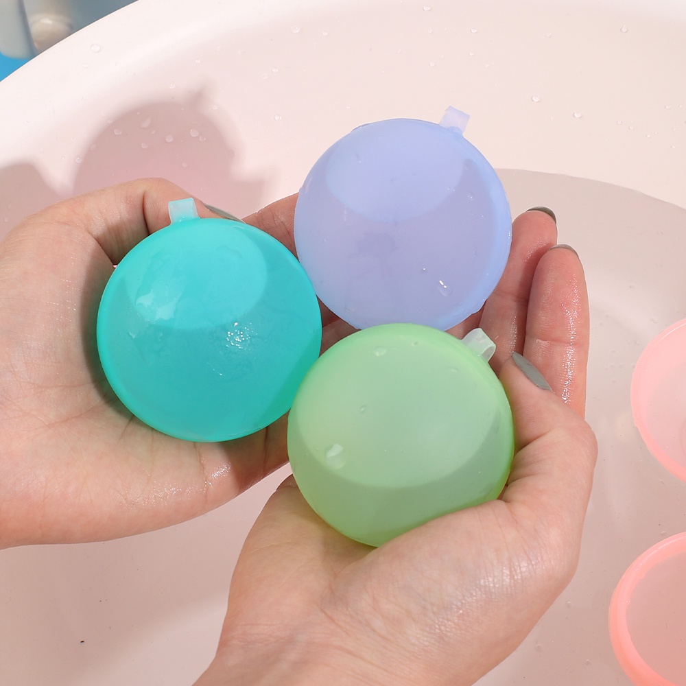 Random Reusable Silicone Water Ball Permainan Keluarga Water Fight Untuk Anak Dewasa Musim Panas Keren Pantai Kolam Renang Mainan Pesta Perlengkapan Menyenangkan Anak Bermain Suntikan Air Polo Splash Ball