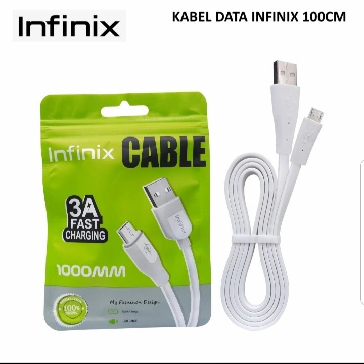 INFINIX Kabel Data  USB Micro 3A Support Fast Charging Cable  ( Mirip Robot RDM100S ) - Garansi Resmi 1 Tahun oem