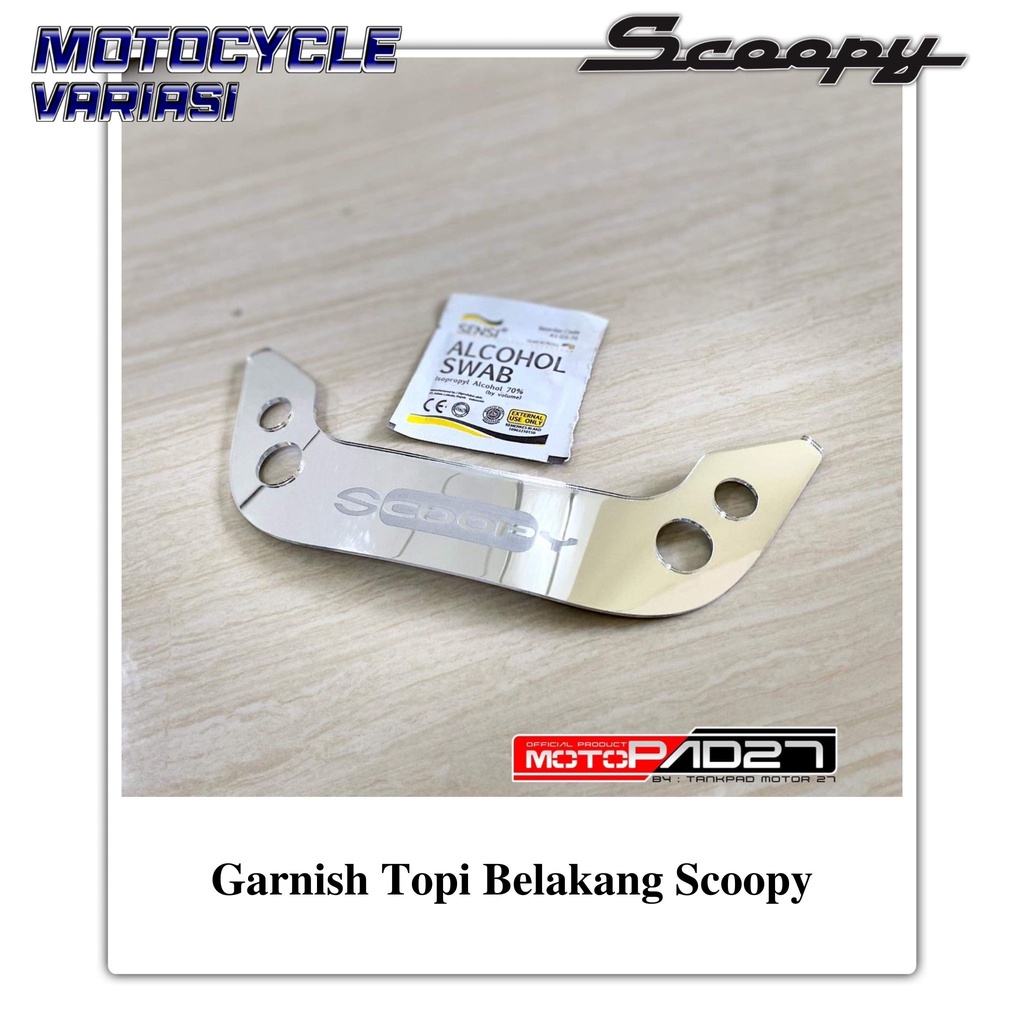 Garnish Atas Lampu Belakang Scoopy Garnis Buntut Scoopy