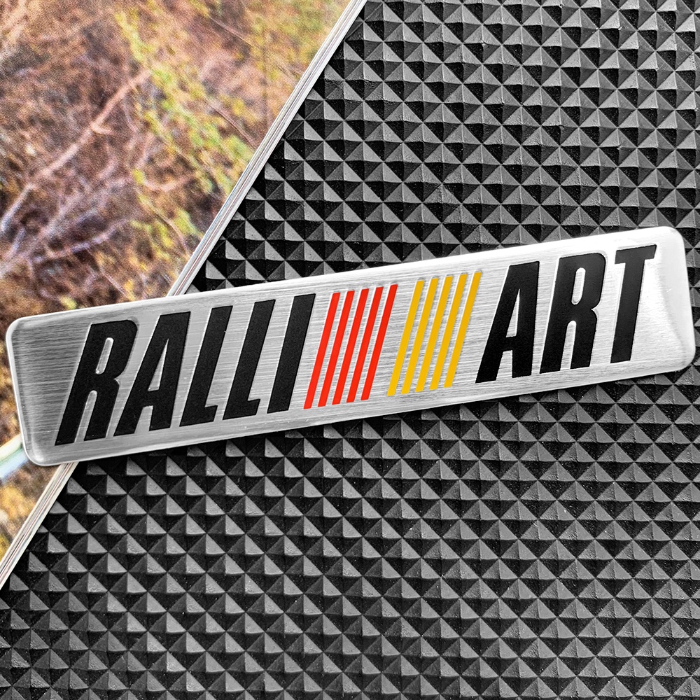 1pcs 3D Mobil Aluminium RALLIART Emblem Stiker Untuk Mitsubishi Asx Outlander Lancer L200 Dimodifikasi Mobil Decals Badge Aksesoris