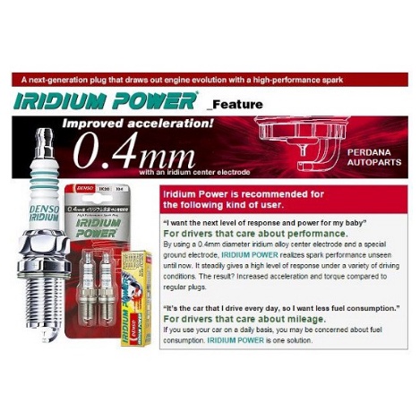 BUSI DENSO IRIDIUM POWER IW24 5316 NSR 150 RXR RXZ RZR SATRIA NINJA 150 R RR NINJA150 2T 2TAK 2 T TAK TS125 RK COOL DT 175 GS 450 TF 125 TIARA Y125Z ORI ORIGINAL DENSO ASLI