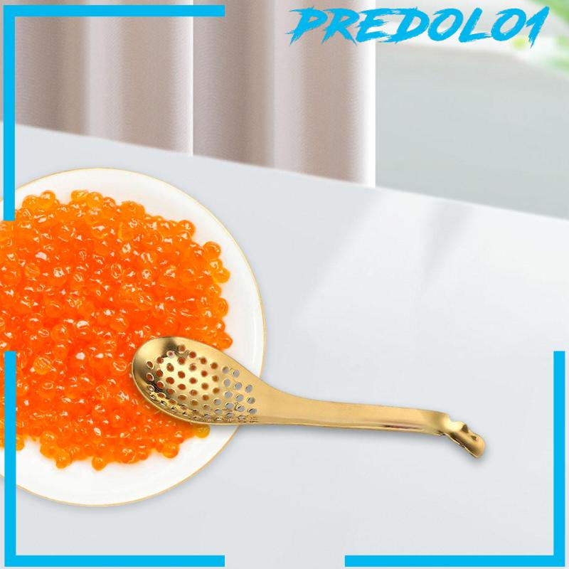 [Predolo1] Spherification Spoon Stainless Sendok Slotted Kecil Untuk Saus Kari Sereal