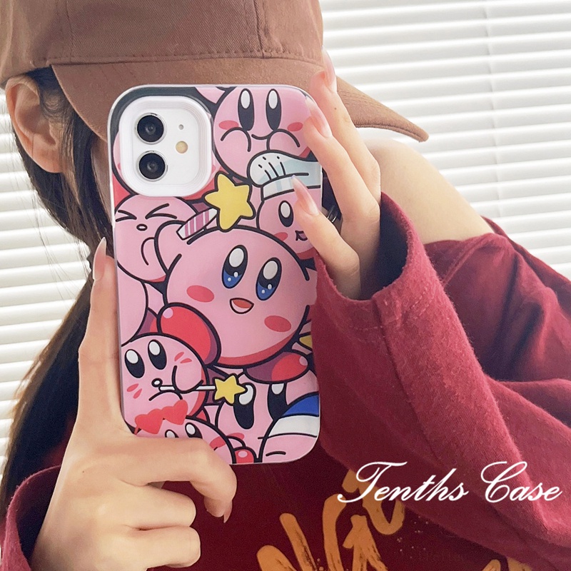 Samsung A14 A04 A04s A13 A23 A33 A53 A73 A03 A03s A22 A52 A32 A12 A50 A50s A30s A51 A11 A31 A70 3in1 Case Pink Monster Tutup Belakang