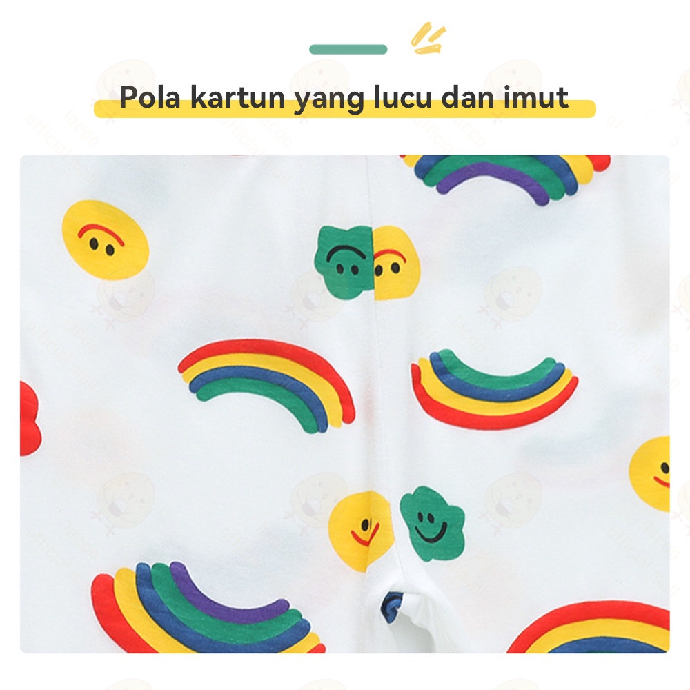 Lacoo Baju tidur bayi anak es sutra Piyama lucu anak perempuan Baju tidur pakaian anak set