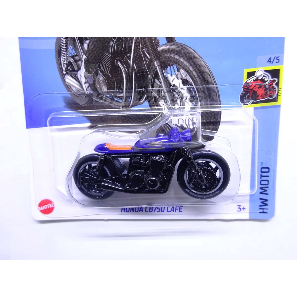 Hot Wheels Honda CB750 Cafe Biru Hitam