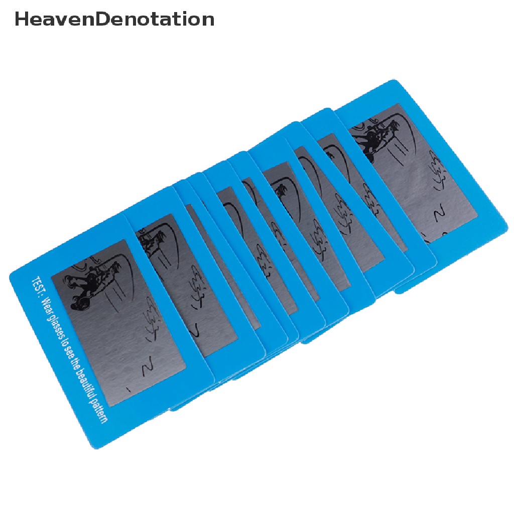 [HeavenDenotation] 10pcs/set Memakai Kacamata Untuk Cek Kartu Tes Polarized Sunglasses Polarized HDV